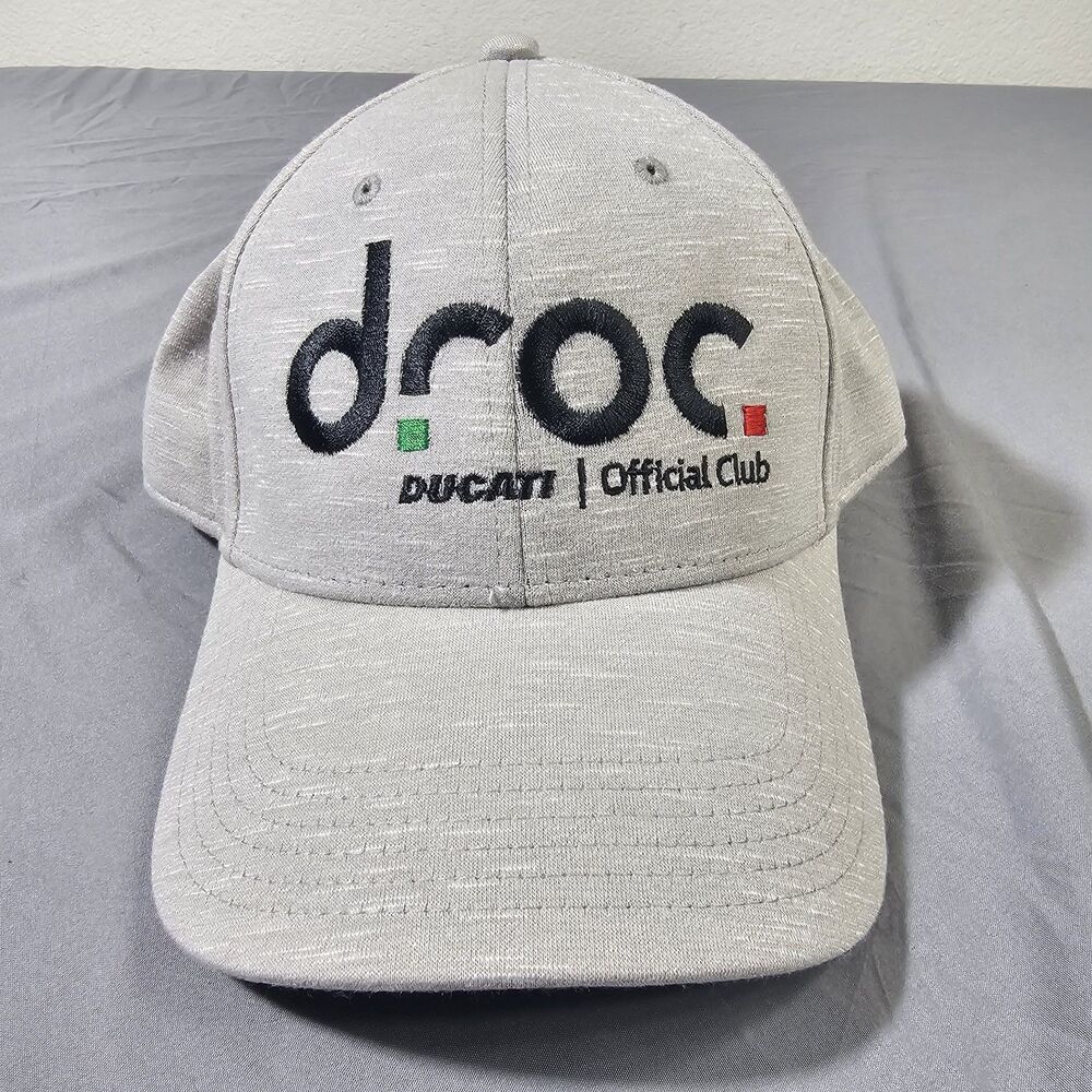 Ducati DROC Official Club Hat Cap America Gray Low Profile Strap Newport CA RARE
